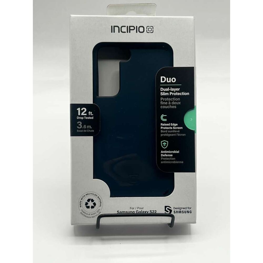 Incipio Duo Series Dual Layer Case for Samsung Galaxy S22 Blue Slim Protecection